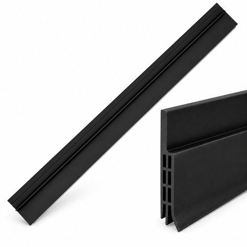 Black door bottom seal - black,