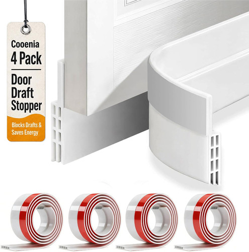 Door draft stopper pack - stopper, 4