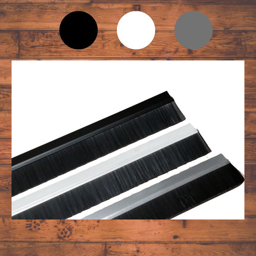Door aluminum brush - aluminum, draught