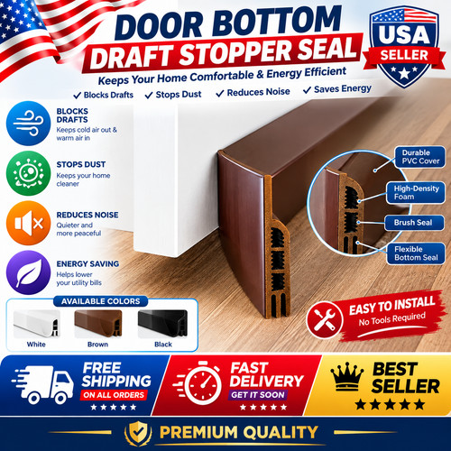 Door draft stopper under - stopper,